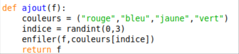 fonction ajout(f)